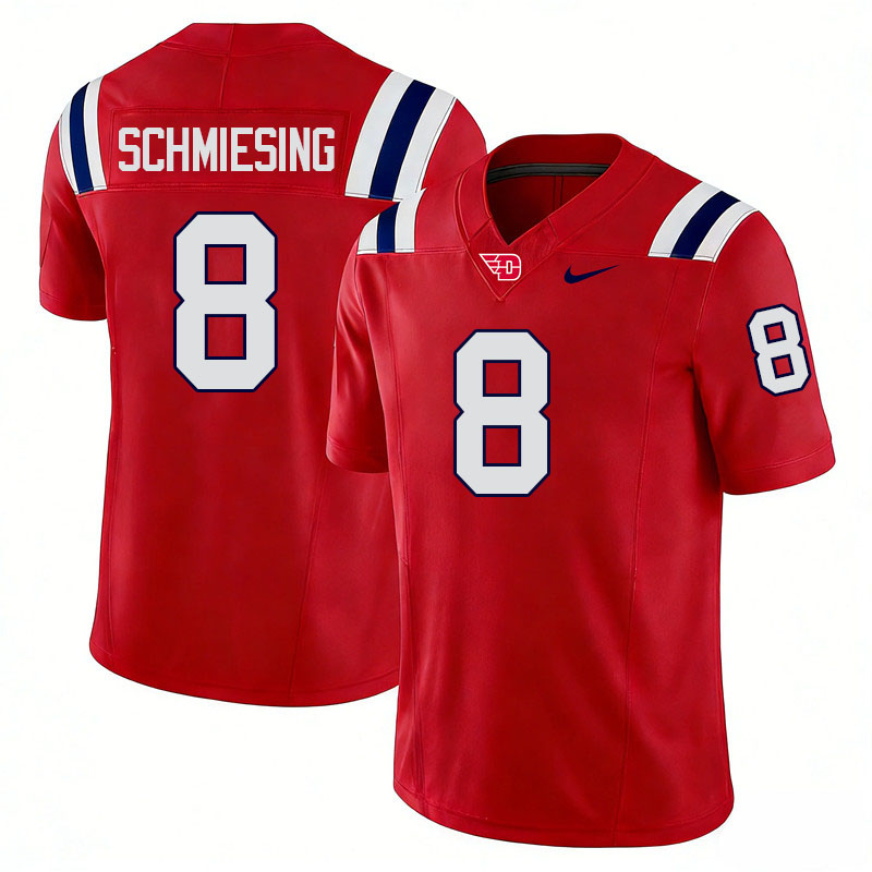 Dayton Flyers #8 Sam Schmiesing College Football Jerseys,Uniforms-Red